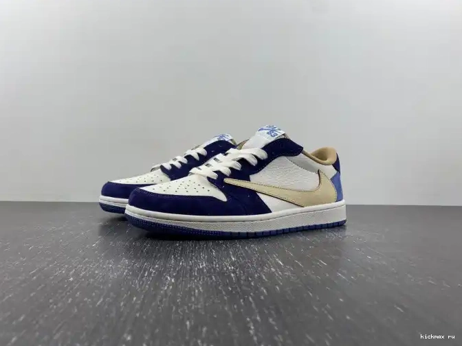Rep MAX SCOTT X JORDAN 1 CUSTOM AIR TRAVIS DM7866-808 0605